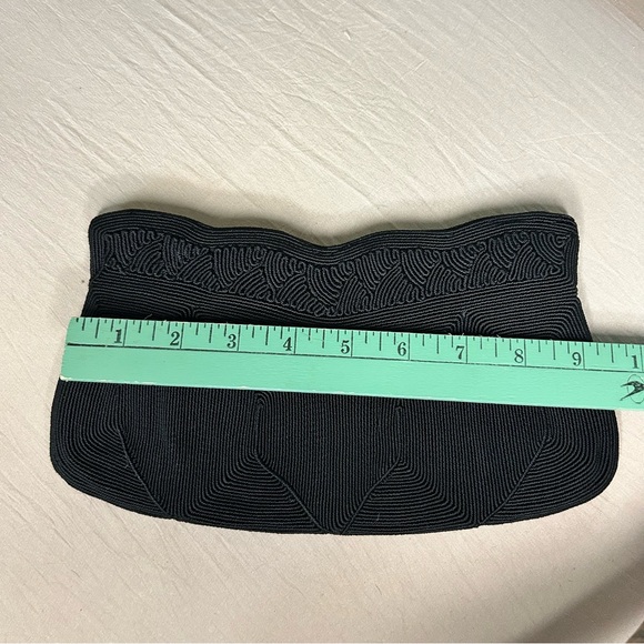 VTG 1940’s Genuine Corde Black Clutch Evening Bag EUC - Picture 8 of 9